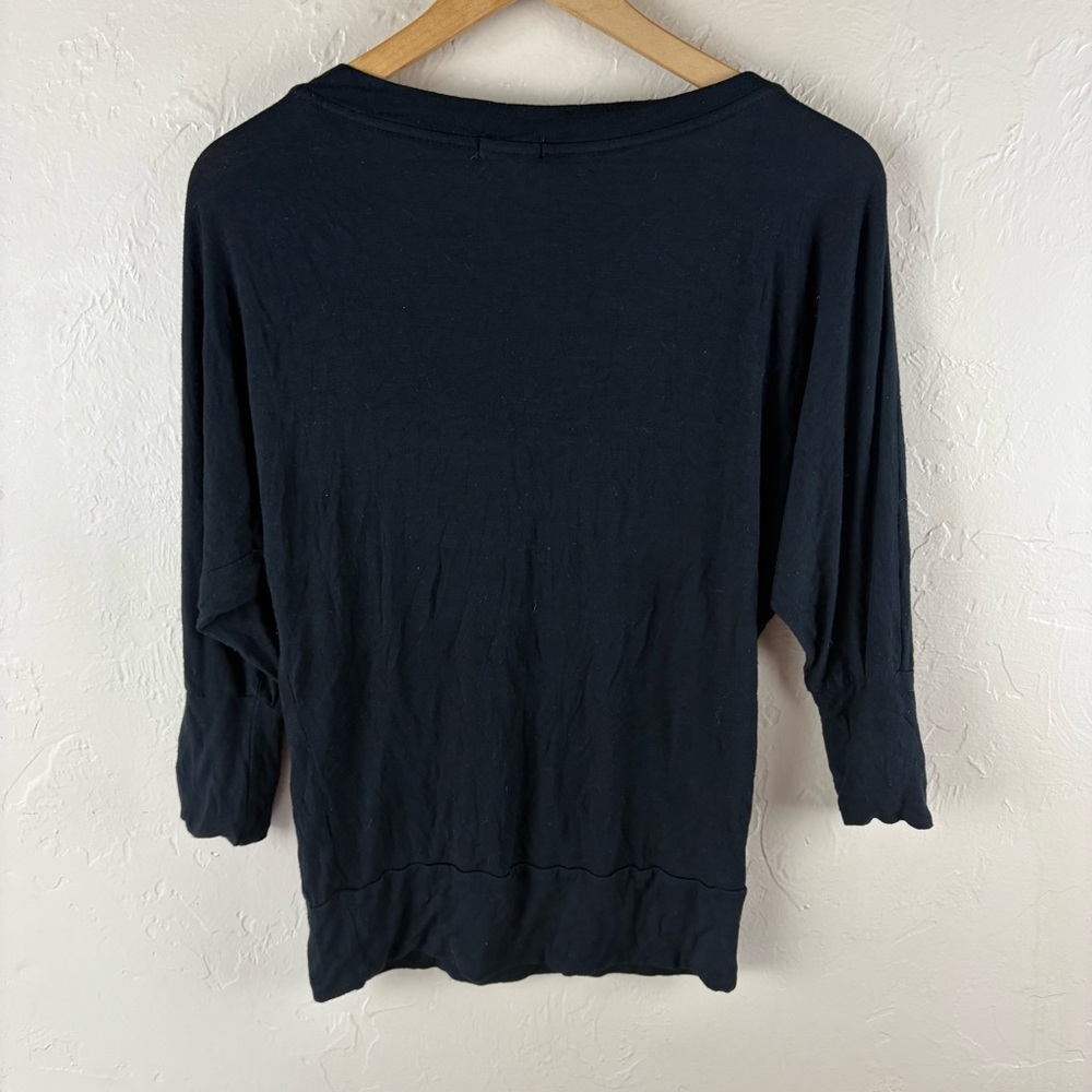 Zenana Outfitters Black Tee Dolman Sleeves Womens size medium - Picture 5 of 7